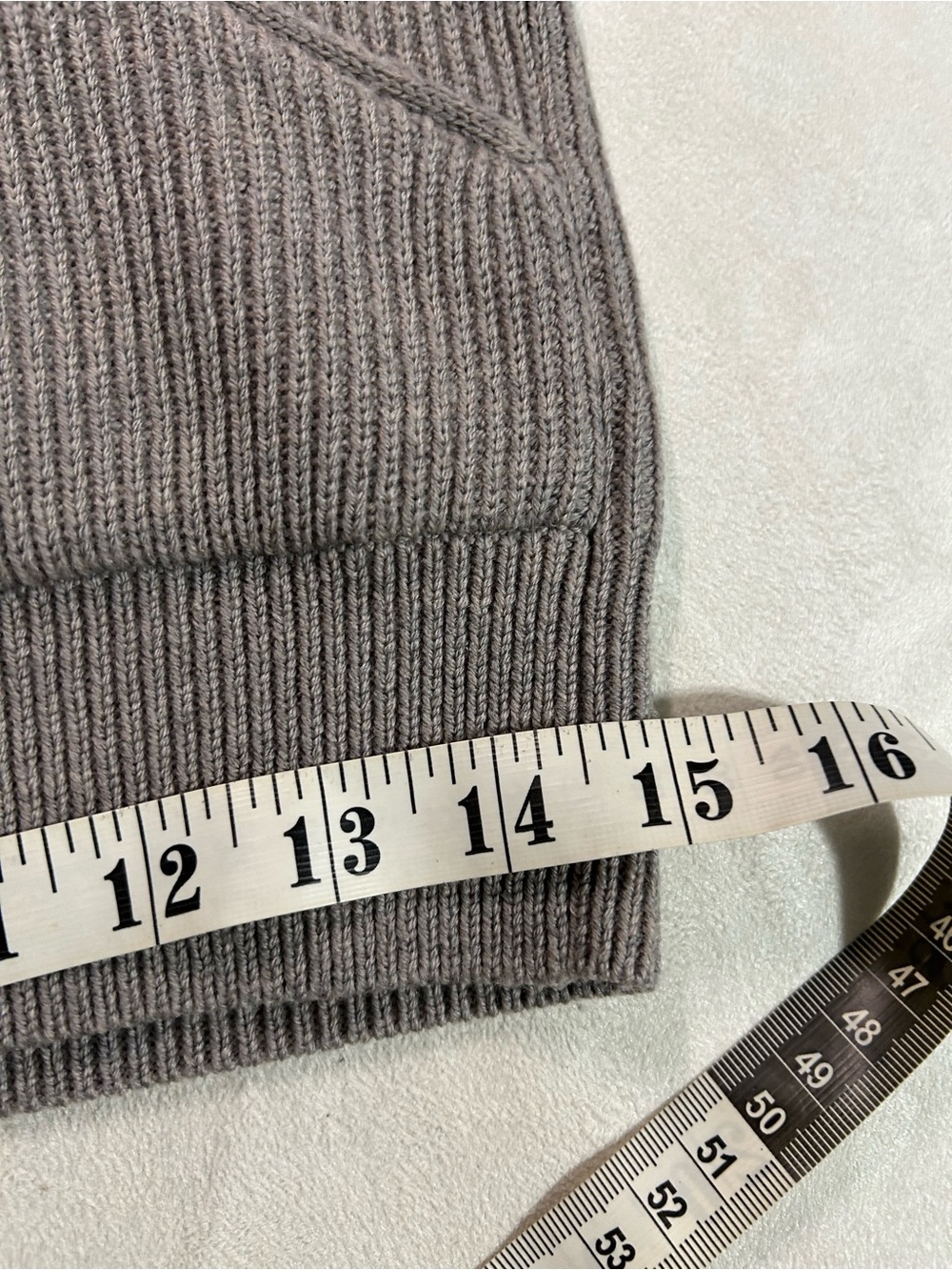 Kit and Ace Merino Wool Wrap Front Knit Tank Top Taupe S - Picture 10 of 13